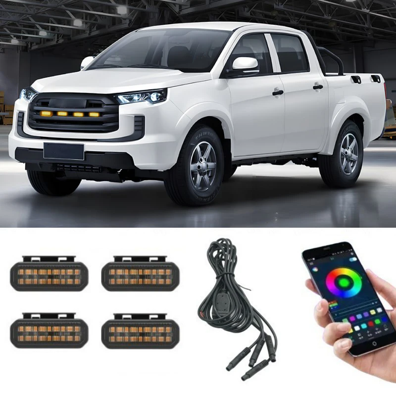 18LED Front Grille Light For JMC Vigus Car Daytime Running Light Wheel Eyebrow Lamp For Pickup Offroad 12V
18LED Front Grille Light For JMC Vigus Car Daytime Running Light Wheel Eyebrow Lamp For Pickup Offroad 12V