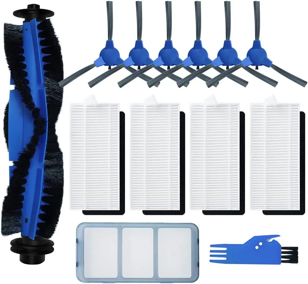 13-Pack Replacement Parts for RoboVac 11S/12/15T/15C/25C/30/30C/35C, Hepa Filter, Pre-Filter, Roller Brush, Side Brushes, Cleaning Tool
13-Pack Replacement Parts for RoboVac 11S/12/15T/15C/25C/30/30C/35C, Hepa Filter, Pre-Filter, Roller Brush, Side Brushes, Cleaning Tool