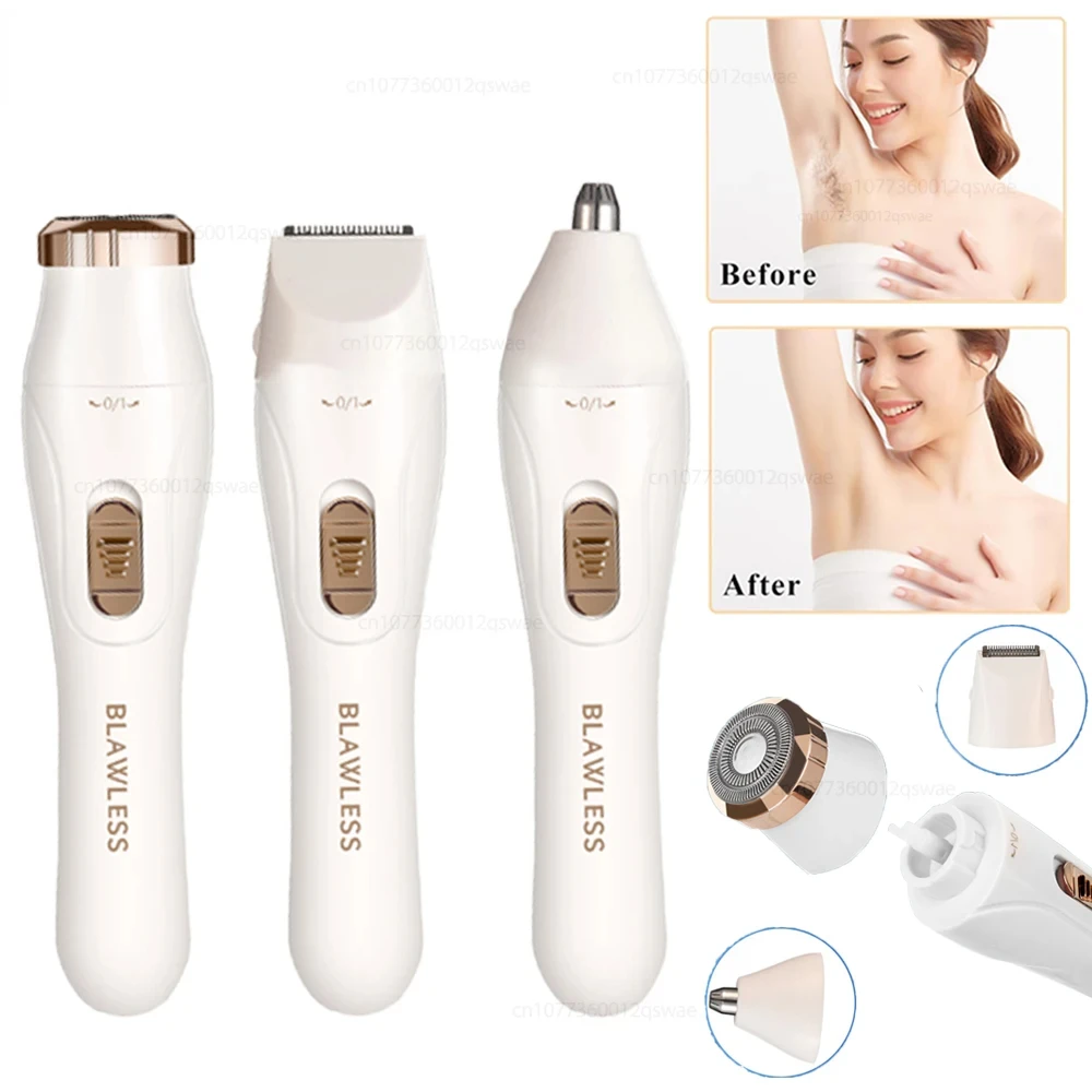 Women Electric Razors Painless Bikini Trimmer for Ladies Pubic Hair Detachable Head Electric Shaver for Women Electric Epilator
Women Electric Razors Painless Bikini Trimmer for Ladies Pubic Hair Detachable Head Electric Shaver for Women Electric Epilator