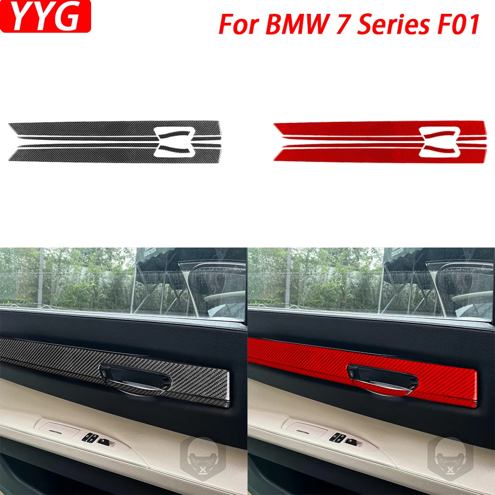 For BMW 7 Series F01 2009-2014 Real Carbon Fiber Rear Door Panel Decorative Cover Car Interior Decoration Accessories Sticker
For BMW 7 Series F01 2009-2014 Real Carbon Fiber Rear Door Panel Decorative Cover Car Interior Decoration Accessories Sticker
