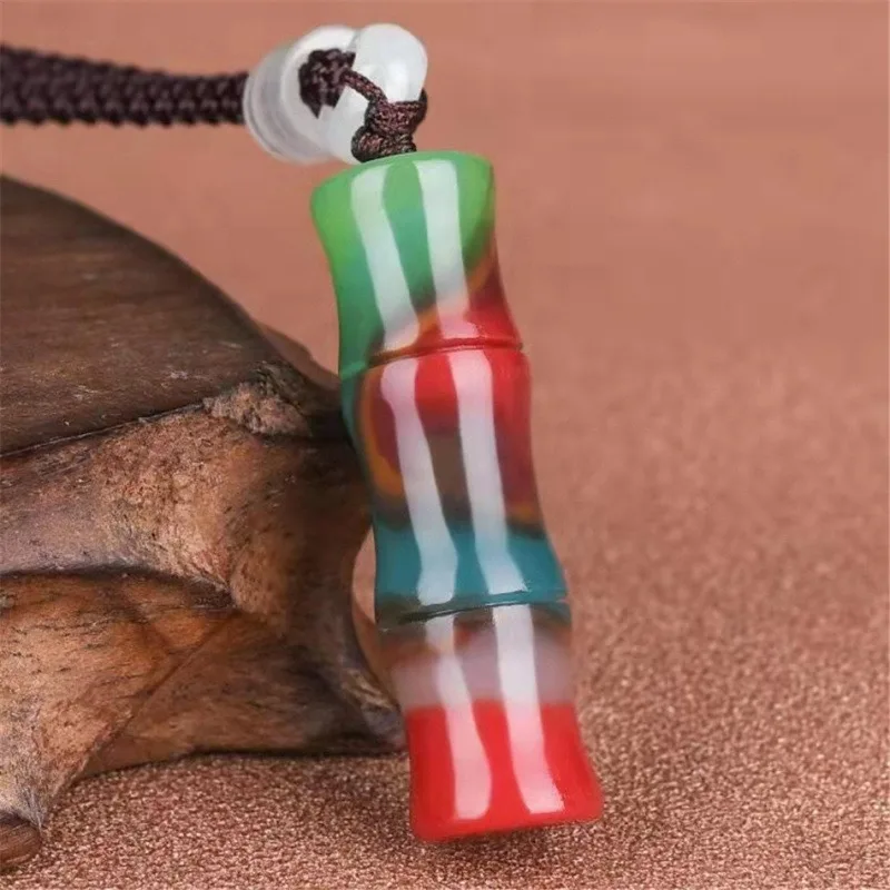 Colored Jade Bamboo Pendant, Suitable for Daily Wear To Wear Necklaces
Colored Jade Bamboo Pendant, Suitable for Daily Wear To Wear Necklaces
