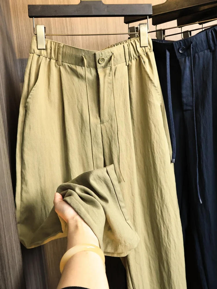 Lightweight Comfortable Straight Leg Casual Pants Men's Summer Pure Color Drapey Elastic Waist Mixed Linen Blend
Lightweight Comfortable Straight Leg Casual Pants Men's Summer Pure Color Drapey Elastic Waist Mixed Linen Blend