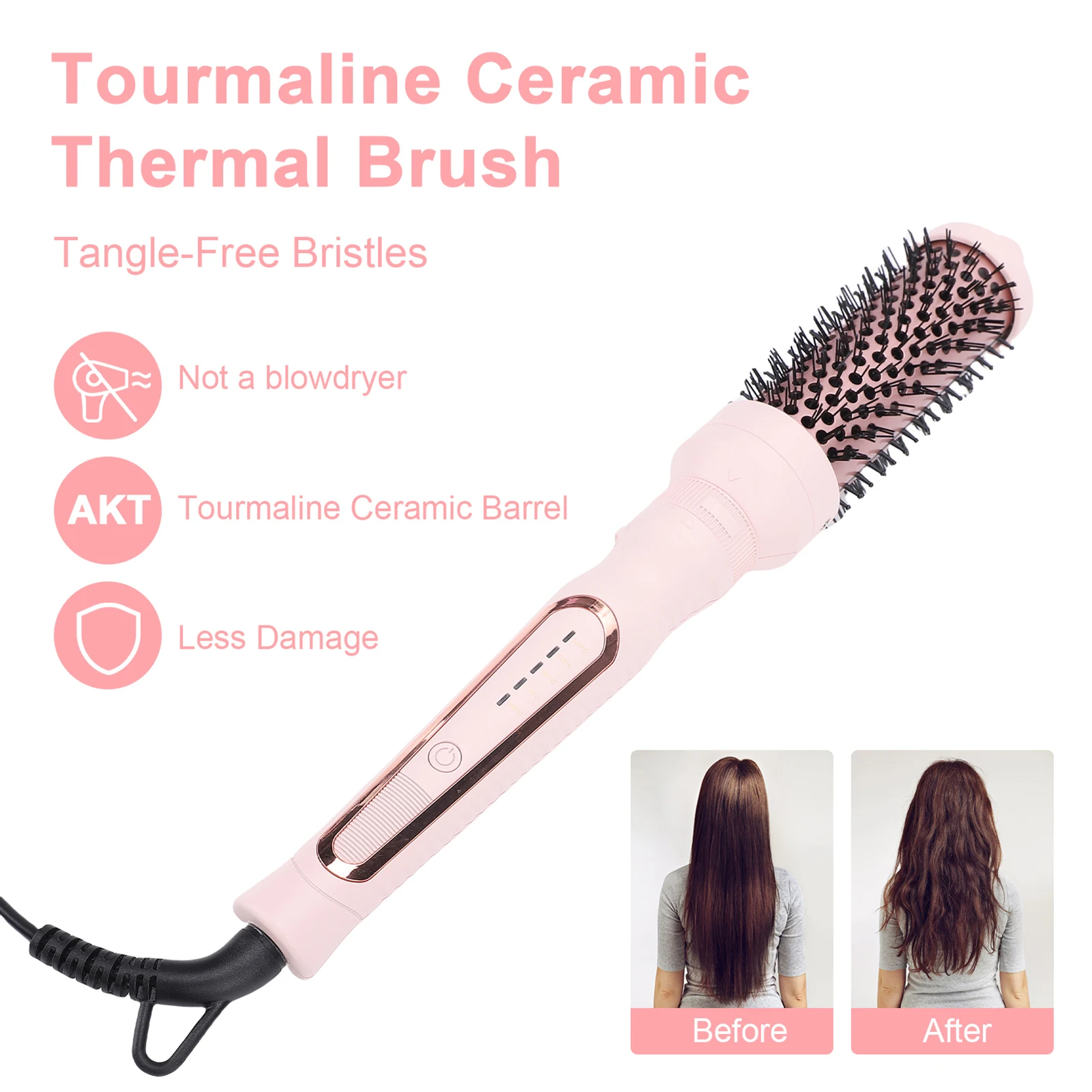 Набор термощеток для укладки волос US: щетка-стайлер с горячим воздухом, 3 размера ствола, 5 температурных режимов для тонких, густых и вьющихся волос, ионная технология
Набор термощеток для укладки волос US: щетка-стайлер с горячим воздухом, 3 размера ствола, 5 температурных режимов для тонких, густых и вьющихся волос, ионная технология