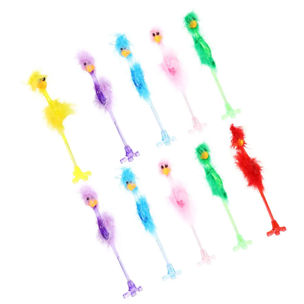 10Pcs Unique Ostrich Modeling Ballpoint Pens Sturdy Plastic Construction Comfortable Handle Ink for Note Taking
10Pcs Unique Ostrich Modeling Ballpoint Pens Sturdy Plastic Construction Comfortable Handle Ink for Note Taking