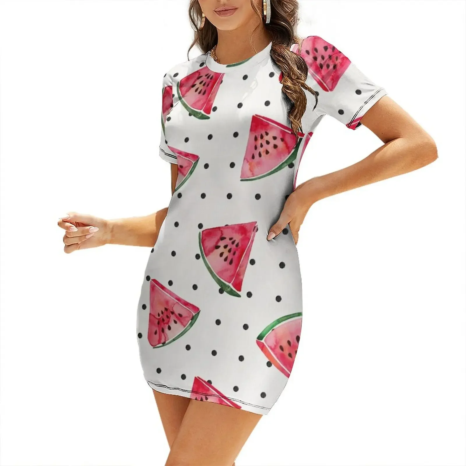 Watermelon Polka Dots Short-Sleeved Dress dress women summer 2026 dresses for woman woman dress
Watermelon Polka Dots Short-Sleeved Dress dress women summer 2026 dresses for woman woman dress