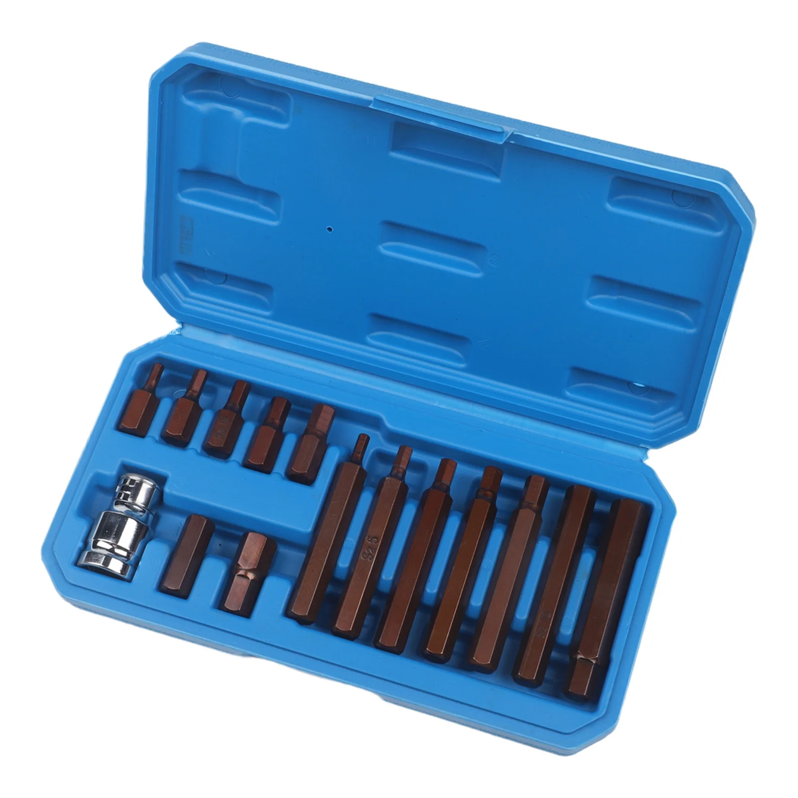 Alloy Steel For Torx 12 Point Socket Bit Set 11 or 15 pcs for Car Maintenance Tools Featuring 1/2 Inch Drive Hex Socket Design
Alloy Steel For Torx 12 Point Socket Bit Set 11 or 15 pcs for Car Maintenance Tools Featuring 1/2 Inch Drive Hex Socket Design