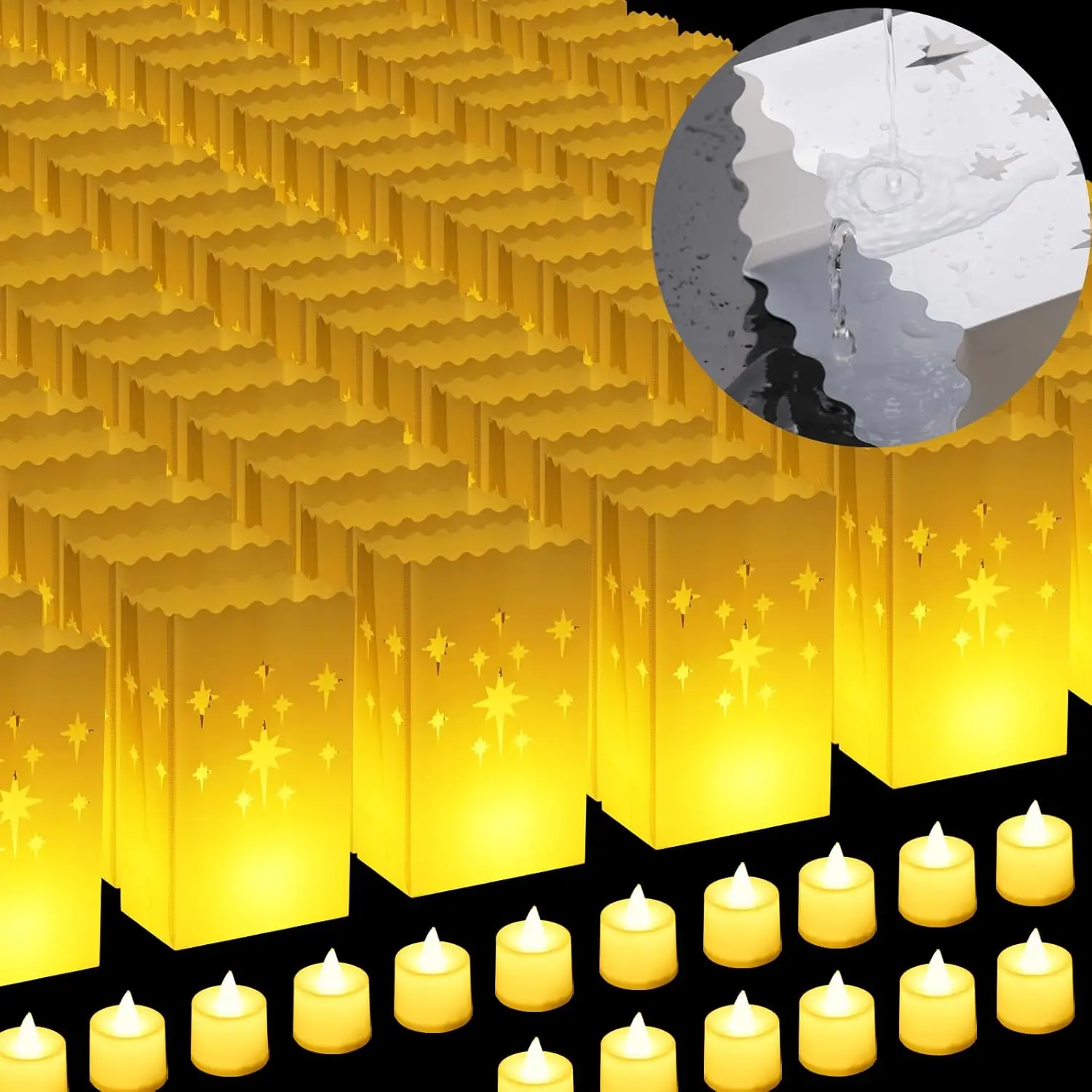 Waterproof Reusable Luminary Bags with Flameless LED Candles for Outdoor Party Decor
Waterproof Reusable Luminary Bags with Flameless LED Candles for Outdoor Party Decor