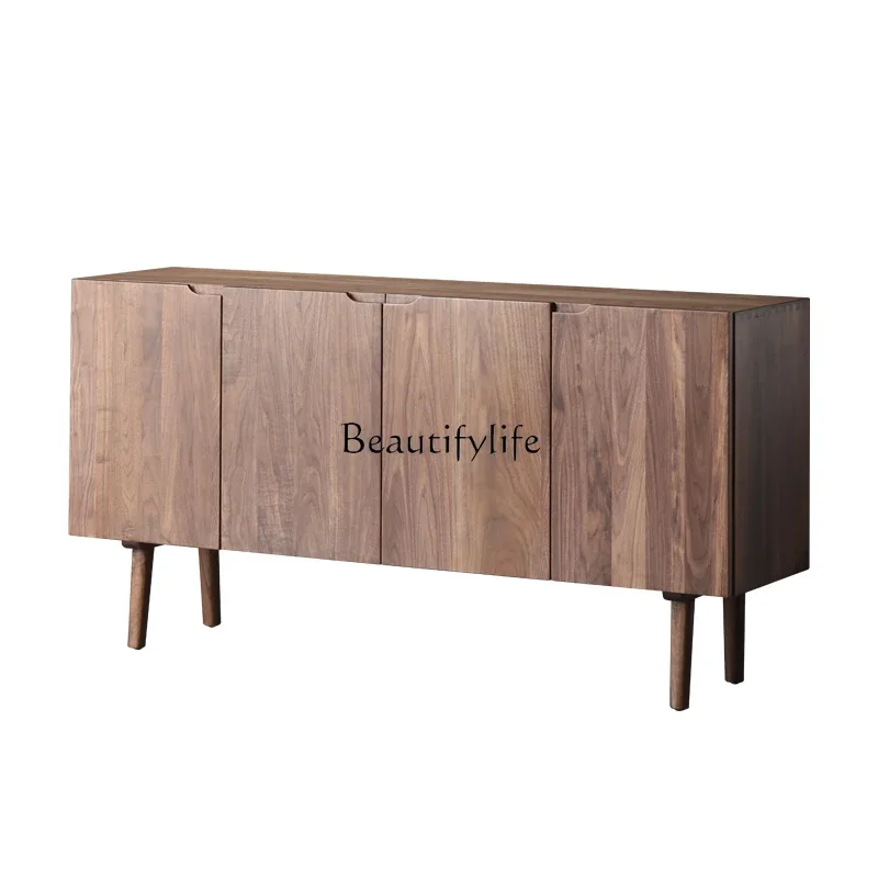 FG26North America Black Walnut Wood Sideboard Cabinet Solid Wood Living Room Wall Locker
FG26North America Black Walnut Wood Sideboard Cabinet Solid Wood Living Room Wall Locker