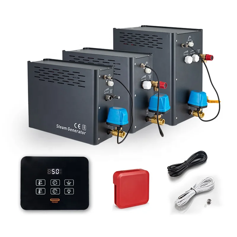 Stepon factory new intelligent 4.5kw 6KW 9KW 12KW 15KW 18KW sauna steam bath machine WiFi APP control electric steam generator
Stepon factory new intelligent 4.5kw 6KW 9KW 12KW 15KW 18KW sauna steam bath machine WiFi APP control electric steam generator