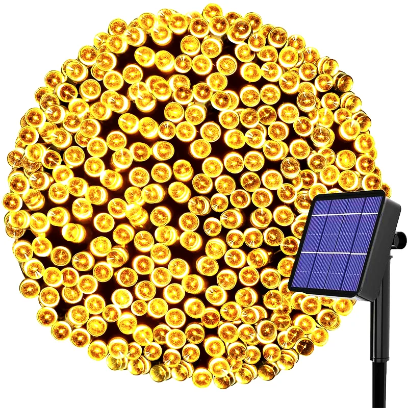Solar Led Lights Waterproof IP65 Outdoor Christmas Rope Lights Starry Fairy Strip Lights 100led Solar Copper Wire String Light
Solar Led Lights Waterproof IP65 Outdoor Christmas Rope Lights Starry Fairy Strip Lights 100led Solar Copper Wire String Light