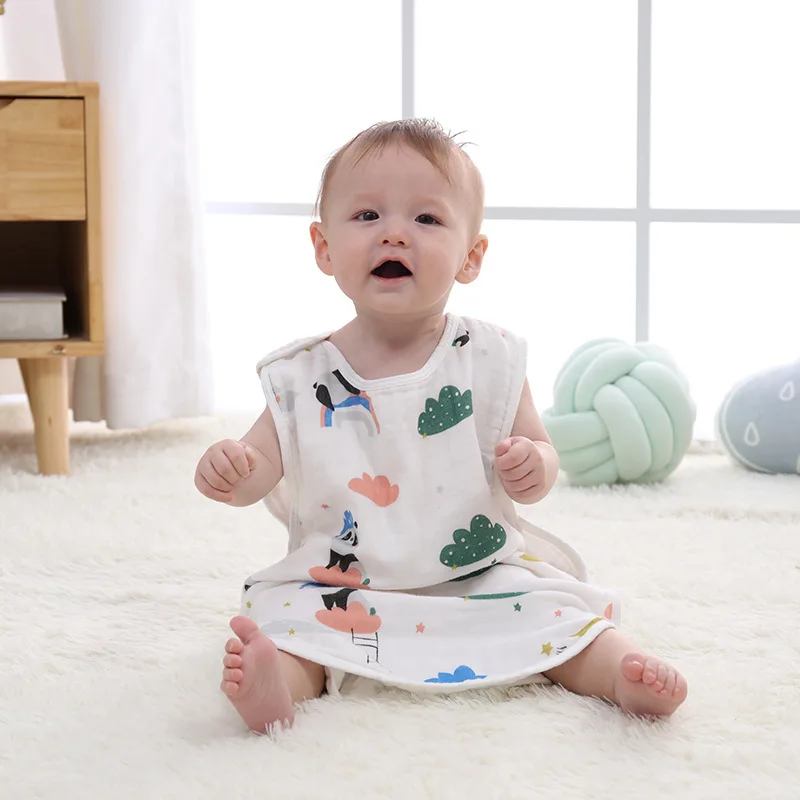Cotton 6-layer Gauze Baby Sleeping Bag Summer Vest Type Child Sleeping Bag Pajamas Cartoon Style Soft Breathable Anti-kick Quilt
Cotton 6-layer Gauze Baby Sleeping Bag Summer Vest Type Child Sleeping Bag Pajamas Cartoon Style Soft Breathable Anti-kick Quilt
