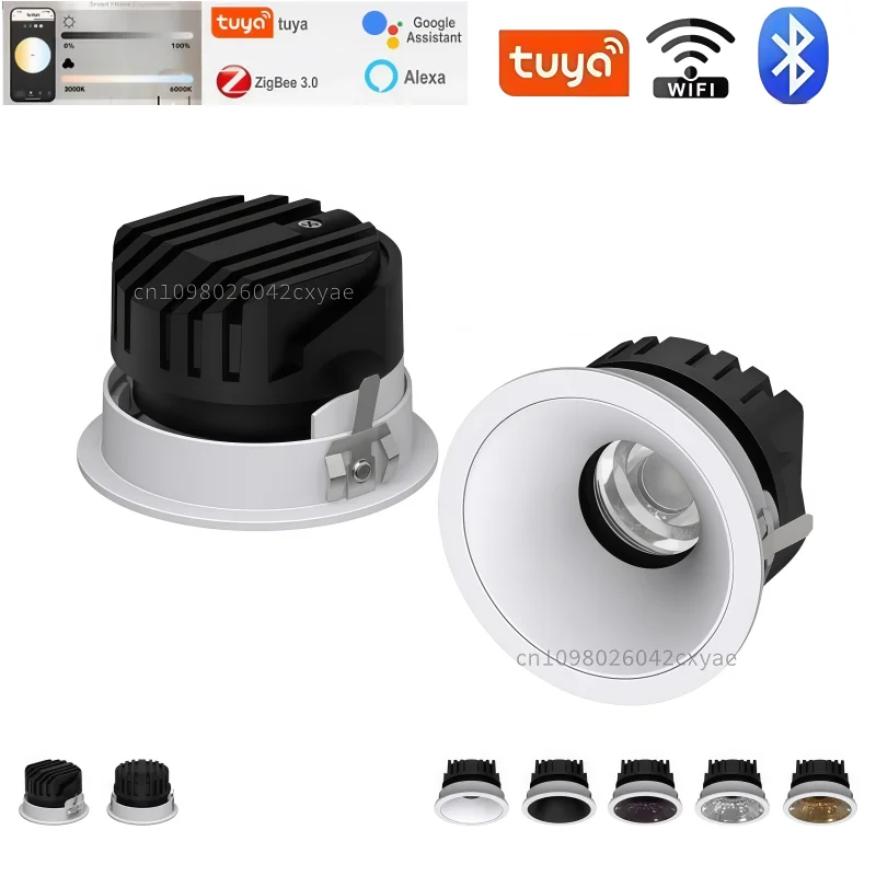 Tuya Smart LED downlights, COB spotlights, anti-glare Zigbee 3.0 ceiling lights, kitchen and living room indoor lighting bulbs
Tuya Smart LED downlights, COB spotlights, anti-glare Zigbee 3.0 ceiling lights, kitchen and living room indoor lighting bulbs