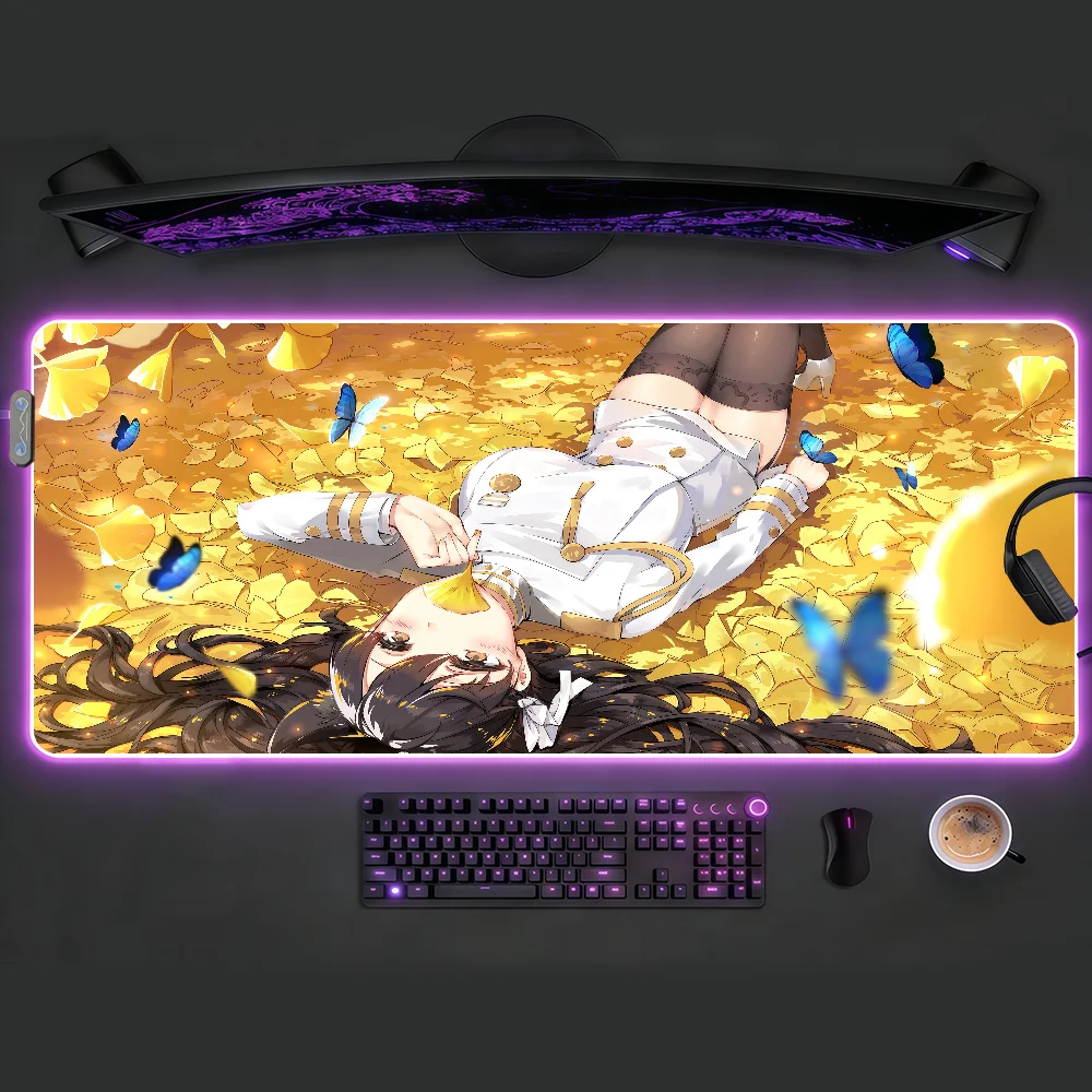 Atago Azur Lane Mouse Pad RGB LED Non-slip Desk Mat Rubber Gaming Accessories Large XXL Computer Office Keyboard Carpet
Atago Azur Lane Mouse Pad RGB LED Non-slip Desk Mat Rubber Gaming Accessories Large XXL Computer Office Keyboard Carpet