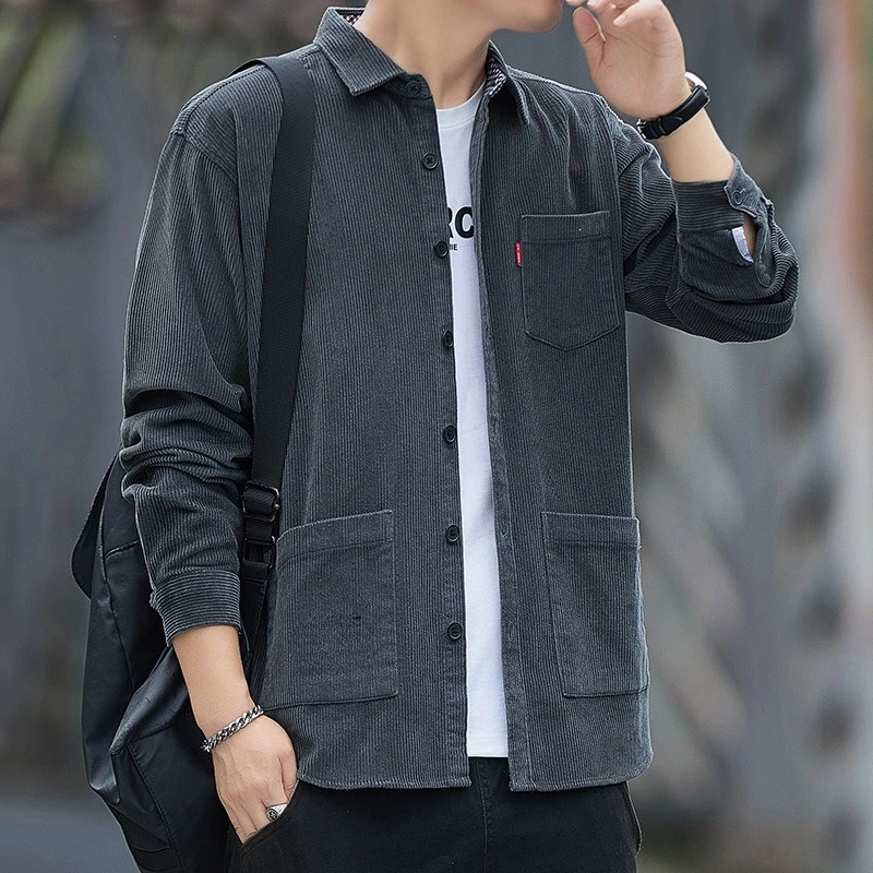 Вельветовые рубашки с длинными рукавами для мужчин, весенние и осенние рубашки из чистого хлопка для мужчин, рабочие куртки, крутая стильная повседневная мужская одежда
Вельветовые рубашки с длинными рукавами для мужчин, весенние и осенние рубашки из чистого хлопка для мужчин, рабочие куртки, крутая стильная повседневная мужская одежда