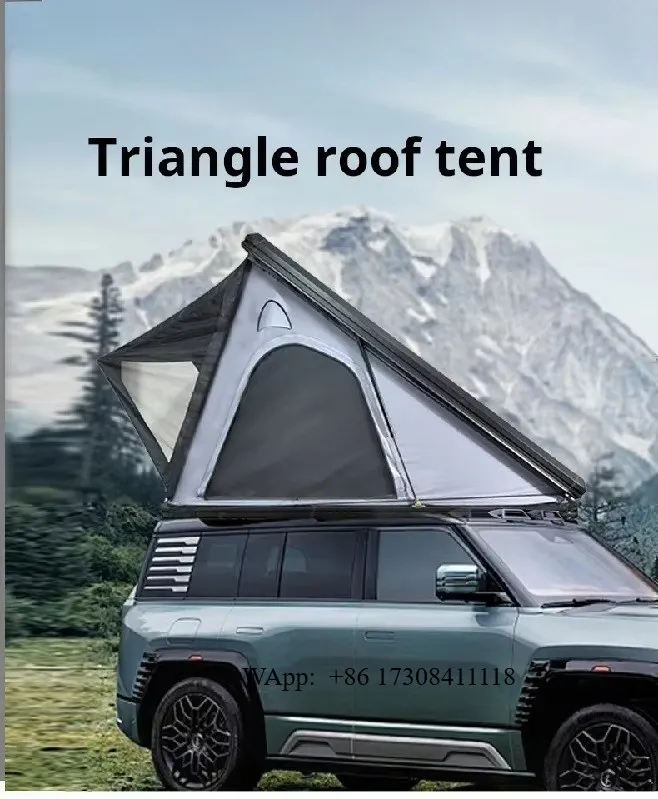 Hot Selling Outdoor Camping Hardshell Slim Aluminum Triangle Roof Top Tent Dachzelt Hardtop Car Rooftop Seasonal Arrangements
Hot Selling Outdoor Camping Hardshell Slim Aluminum Triangle Roof Top Tent Dachzelt Hardtop Car Rooftop Seasonal Arrangements