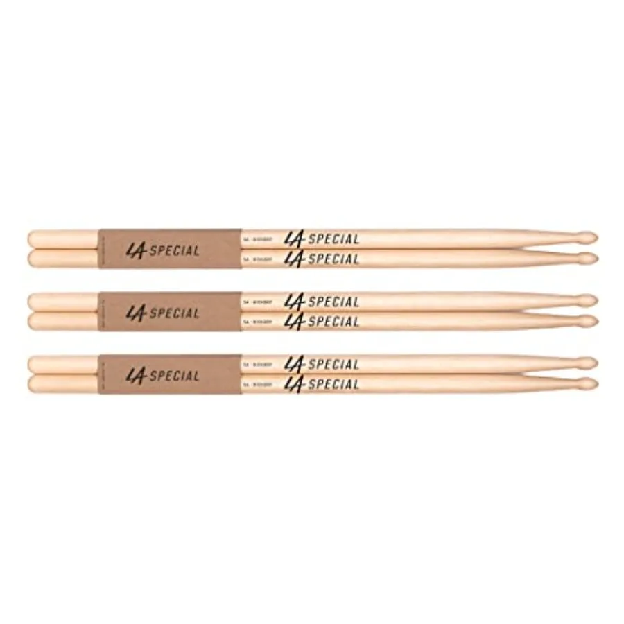 Барабанные палочки LA Specials - палочки для барабанов 5A из гикори - набор для акустических или электронных барабанов - овальный деревянный наконечник - равномерный вес и
Барабанные палочки LA Specials - палочки для барабанов 5A из гикори - набор для акустических или электронных барабанов - овальный деревянный наконечник - равномерный вес и