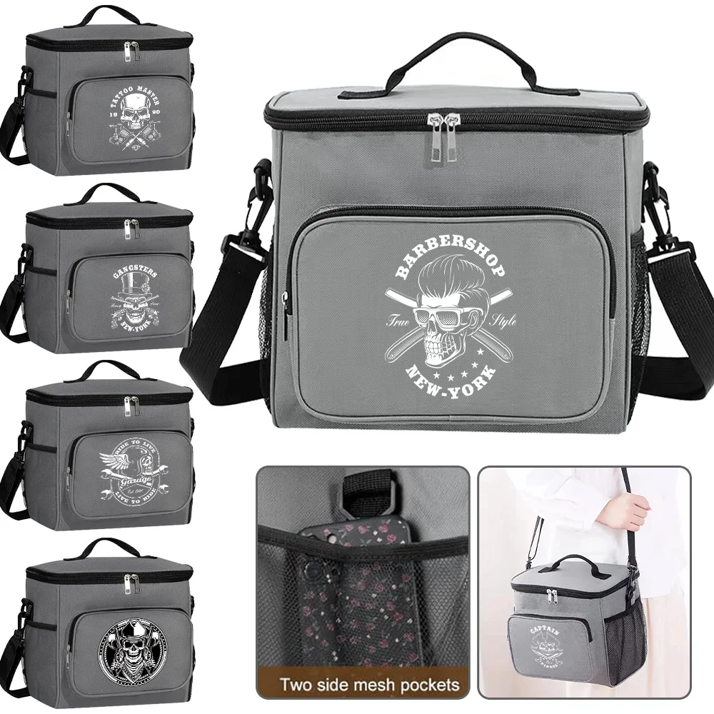 Shoulder Lunch Bag Insulated Bags Portable Waterproof Cooler Box Thermal Organizer Handbag for Men and Women Skull Printing
Shoulder Lunch Bag Insulated Bags Portable Waterproof Cooler Box Thermal Organizer Handbag for Men and Women Skull Printing