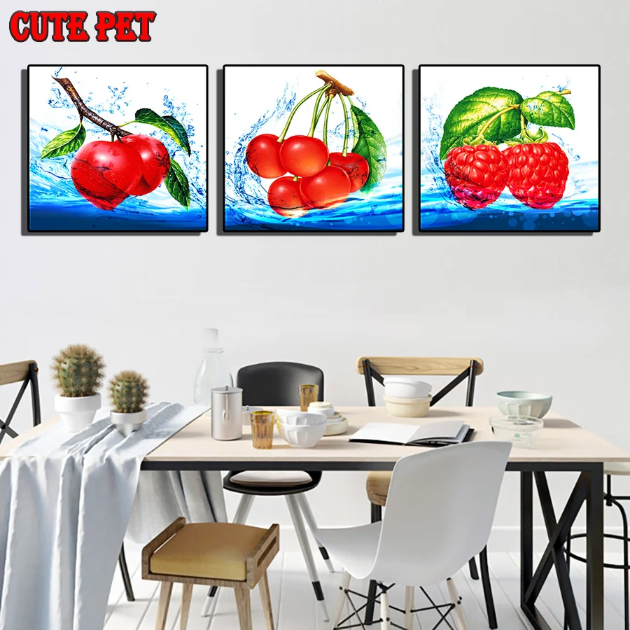 Restaurant kitchen decor Diy Diamond Painting Crafts Embroidery fruit Diamond Cross Stitch rhinestone Decor diamond mosaic 3PCS
Restaurant kitchen decor Diy Diamond Painting Crafts Embroidery fruit Diamond Cross Stitch rhinestone Decor diamond mosaic 3PCS