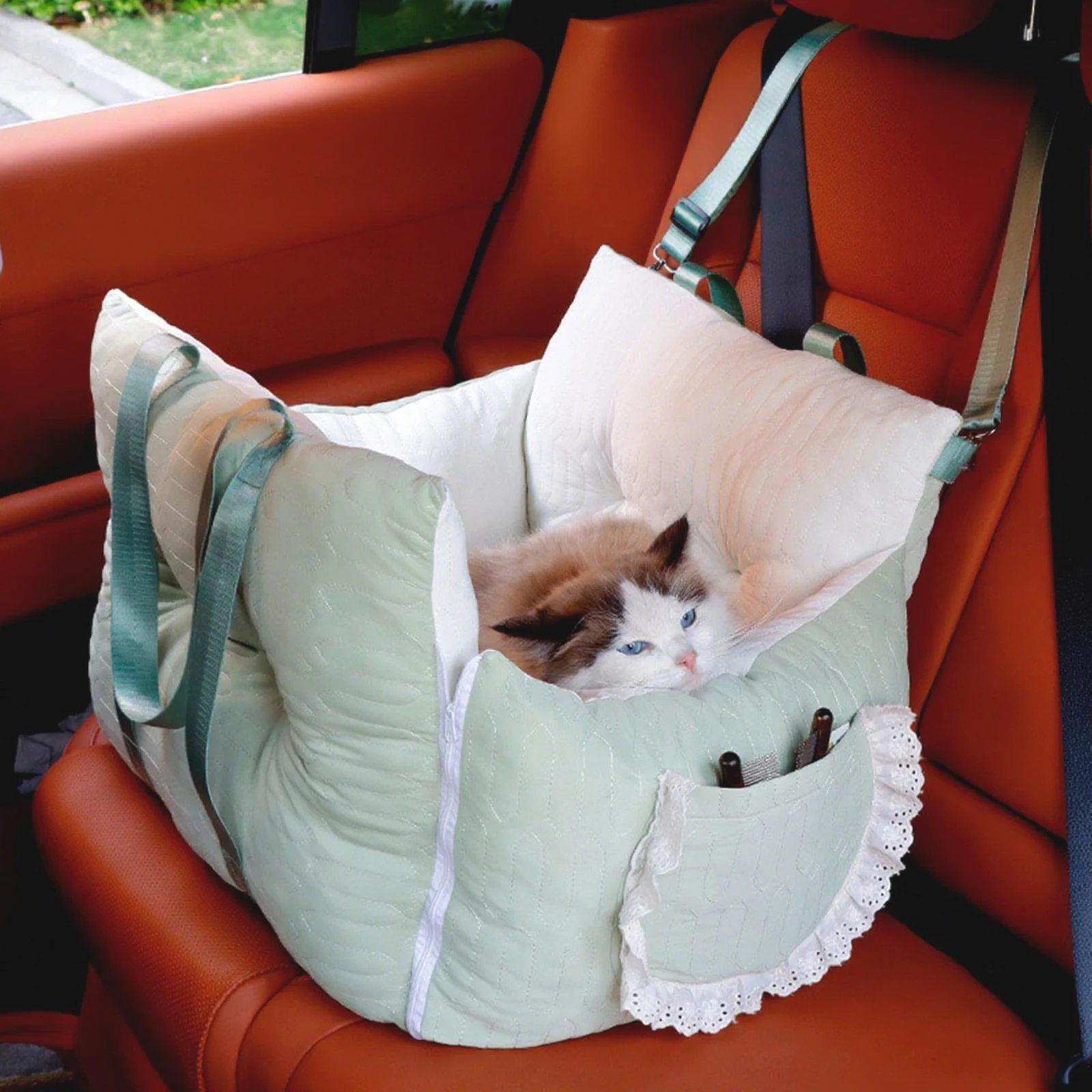 STLFLuxury Portable Washable Cooling Pet Dog Cat Travel Carrier Bag Car Seat Thick Bed with Safety Buckle Belt
STLFLuxury Portable Washable Cooling Pet Dog Cat Travel Carrier Bag Car Seat Thick Bed with Safety Buckle Belt