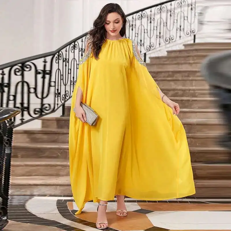 Ky560 Fashionable Muslim Women's Clothing with Arabic Style Temperament, Chiffon Large Skirt Loose Dress Islam Elegant
Ky560 Fashionable Muslim Women's Clothing with Arabic Style Temperament, Chiffon Large Skirt Loose Dress Islam Elegant