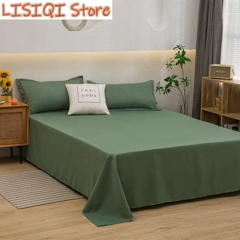 Four Seasons Universal Bed Sheet White Double/queen/king Size Bed Sheet Solid Color Flat Sheet for Adult Sheet Sets
Four Seasons Universal Bed Sheet White Double/queen/king Size Bed Sheet Solid Color Flat Sheet for Adult Sheet Sets