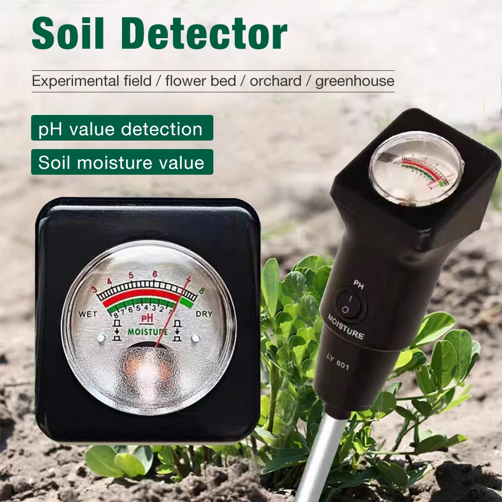 Professional Soil Tester Metal Probe Moisture PH Meter Waterproof 2 in 1 Moisture Acidity Soil Detector for Garden Greenhouse
Professional Soil Tester Metal Probe Moisture PH Meter Waterproof 2 in 1 Moisture Acidity Soil Detector for Garden Greenhouse