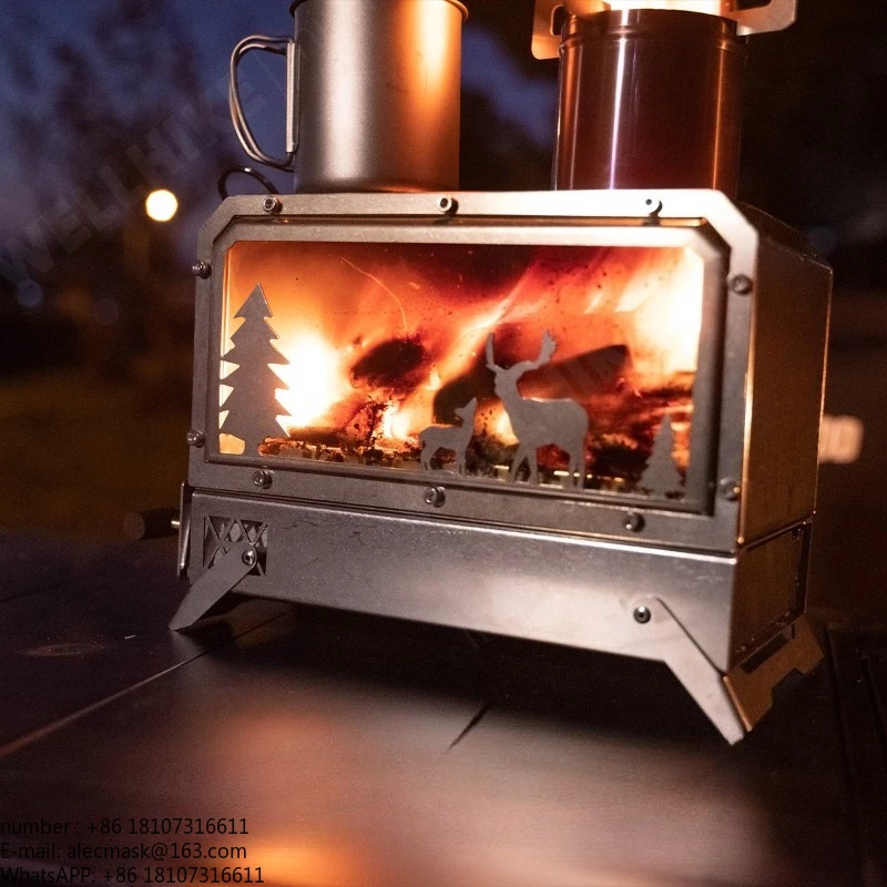 Outdoor wood stove portable ultra-lightweight foldable multi-purpose camping equipment
Outdoor wood stove portable ultra-lightweight foldable multi-purpose camping equipment