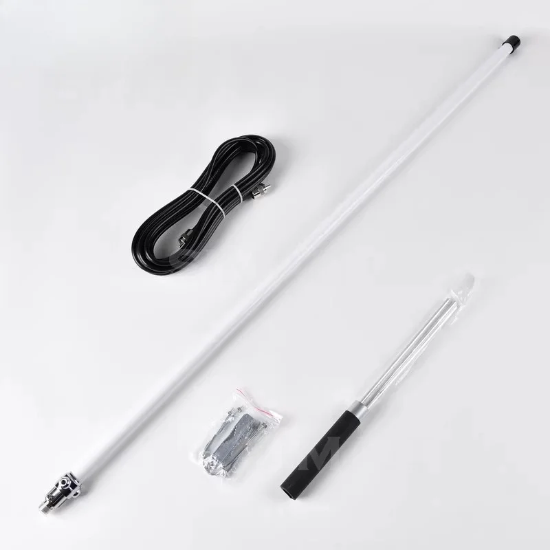 Marine Glass Antenna 1.2 Meters Antenna with Feeder (-5) with Clip AIS VHF
Marine Glass Antenna 1.2 Meters Antenna with Feeder (-5) with Clip AIS VHF
