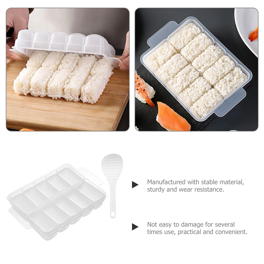 Mold Kitchen Accessories Rice Ball Maker Multi-Grids Transparent Press DIY Sushi Making Tool Non-Stick Easy Clean for Sushi
Mold Kitchen Accessories Rice Ball Maker Multi-Grids Transparent Press DIY Sushi Making Tool Non-Stick Easy Clean for Sushi