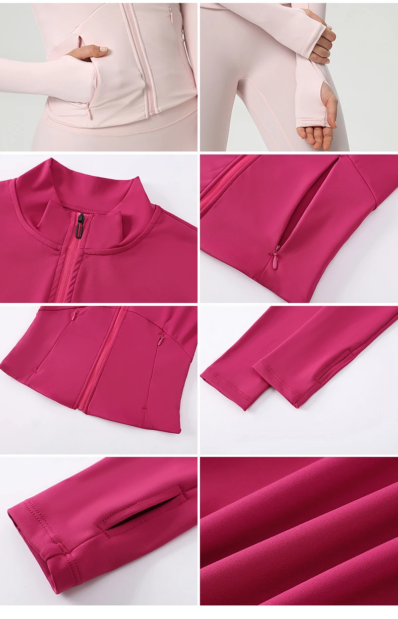Женская спортивная одежда для йоги с длинными рукавами и длинными рукавами, быстросохнущий кардиган на молнии, куртка с воротником-стойкой, куртка для бега, фитнеса, топ
Женская спортивная одежда для йоги с длинными рукавами и длинными рукавами, быстросохнущий кардиган на молнии, куртка с воротником-стойкой, куртка для бега, фитнеса, топ