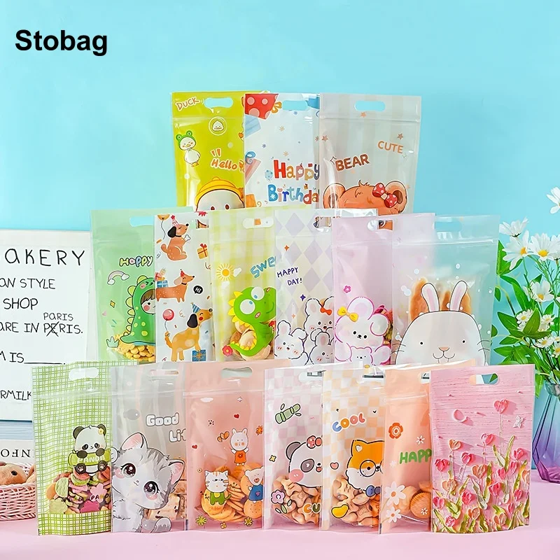 StoBag 50pcs Cartoon Candy Packaging Zipper Bags with Handle Cute Kids Children Plastic Sealed Food Snack Cookies Storage Pouch
StoBag 50pcs Cartoon Candy Packaging Zipper Bags with Handle Cute Kids Children Plastic Sealed Food Snack Cookies Storage Pouch