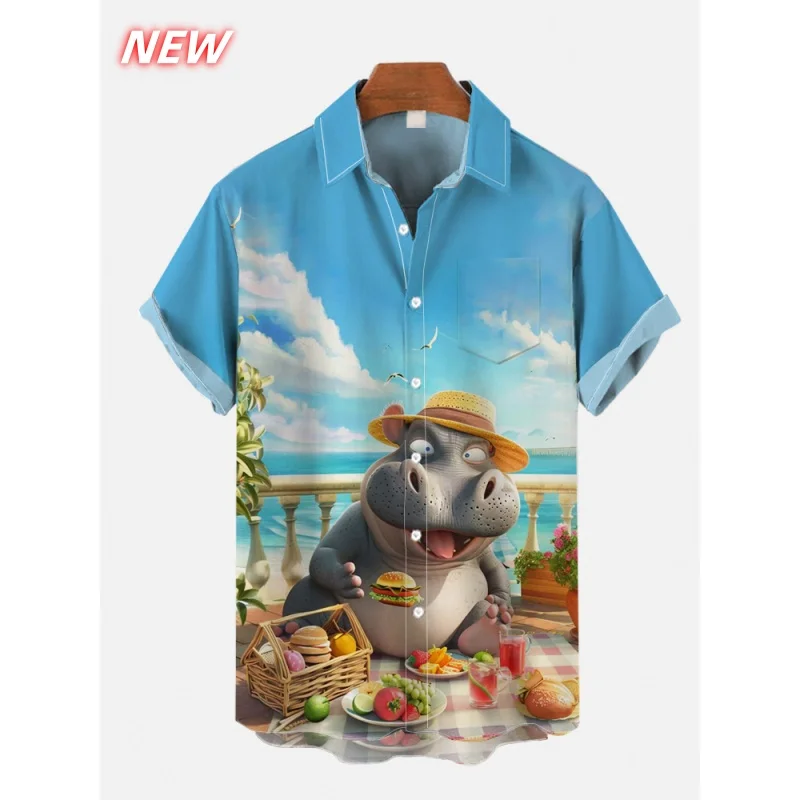 Cattle Sheep Pattern Hawaiian Shirt Men Shark 3D Printed Short Sleeve Blouse Casual Vacation Beachwear Button Loose Aloha Shirts
Cattle Sheep Pattern Hawaiian Shirt Men Shark 3D Printed Short Sleeve Blouse Casual Vacation Beachwear Button Loose Aloha Shirts