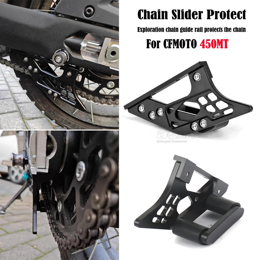 New For CFMOTO 450MT MT450 2024 2025 -Motorcycle CNC Chain Swingarm Guide Slider Roller Guard Chain Protect Cover Accessories
New For CFMOTO 450MT MT450 2024 2025 -Motorcycle CNC Chain Swingarm Guide Slider Roller Guard Chain Protect Cover Accessories