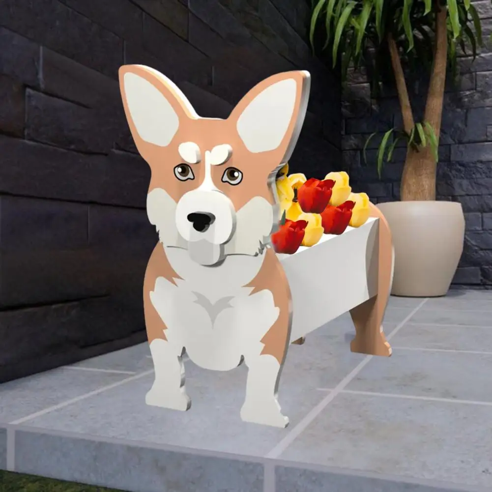 Cartoon Pet Dog Flowerpot Dog Shape Planter Pot Adorable Plant Holder PVC Garden Planter DIY Flower Planter Home Decorations
Cartoon Pet Dog Flowerpot Dog Shape Planter Pot Adorable Plant Holder PVC Garden Planter DIY Flower Planter Home Decorations