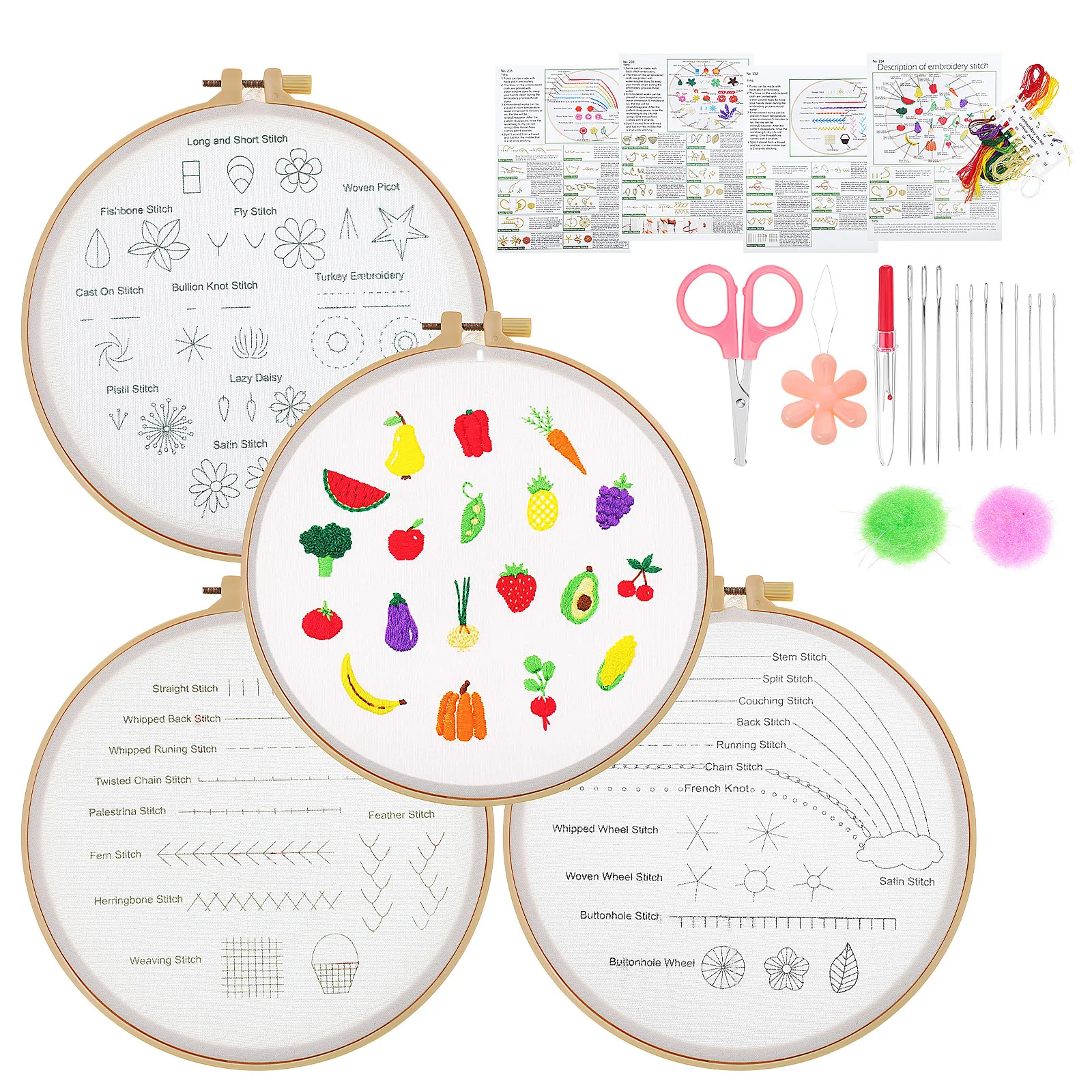 1 Set Beginner Embroidery Kit Embroidery Materials Easy to Follow Patterns DIY Craft Set for Adults Kids Crafts for Adults
1 Set Beginner Embroidery Kit Embroidery Materials Easy to Follow Patterns DIY Craft Set for Adults Kids Crafts for Adults