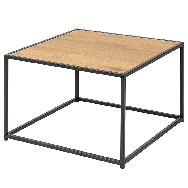Living Room Furniture Square Oak Wood Coffee Table Modern Metal Wood Center Tea Table
Living Room Furniture Square Oak Wood Coffee Table Modern Metal Wood Center Tea Table