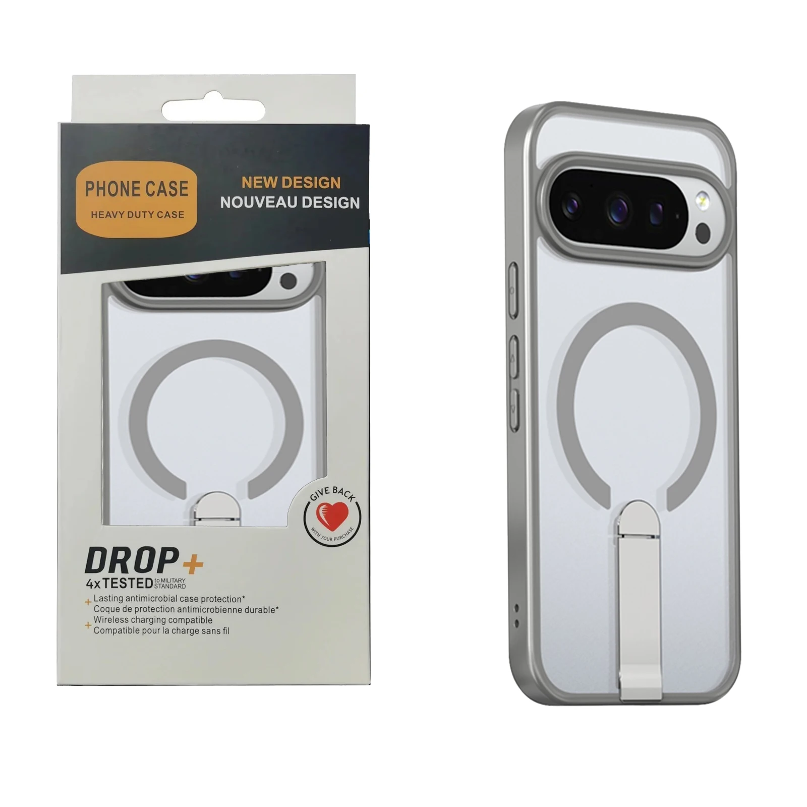 Матовый полупрозрачный чехол из ТПУ + ПК с беспроводной зарядкой для Google Pixel 10 9 Pro XL 9A, защитный чехол из сплава/камеры Len
Матовый полупрозрачный чехол из ТПУ + ПК с беспроводной зарядкой для Google Pixel 10 9 Pro XL 9A, защитный чехол из сплава/камеры Len