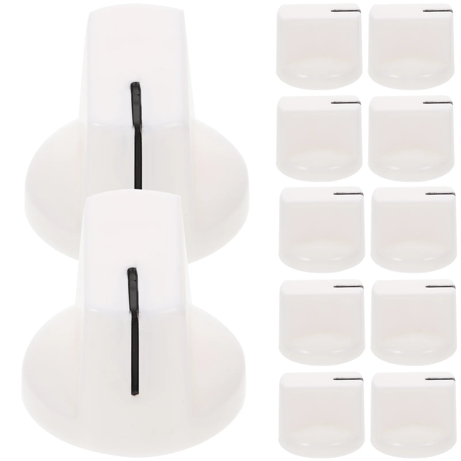 12Pcs Guitar Volume Knobs Replacement Set Plastic Potentiometer Caps for Amplifier Effectors Tone Control Long-Lasting
12Pcs Guitar Volume Knobs Replacement Set Plastic Potentiometer Caps for Amplifier Effectors Tone Control Long-Lasting