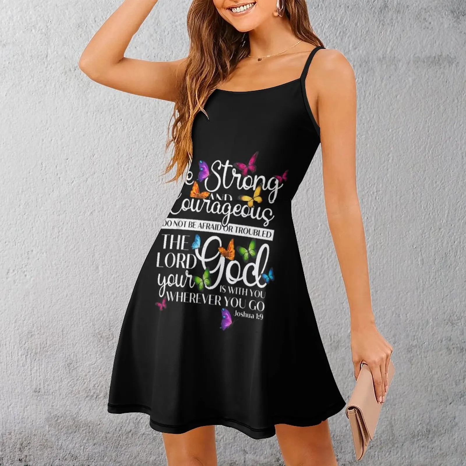 Be Strong Courageous Motivational Art Women's Sling Dress Novelty Exotic Woman's Gown Novelty Parties The Dress
Be Strong Courageous Motivational Art Women's Sling Dress Novelty Exotic Woman's Gown Novelty Parties The Dress