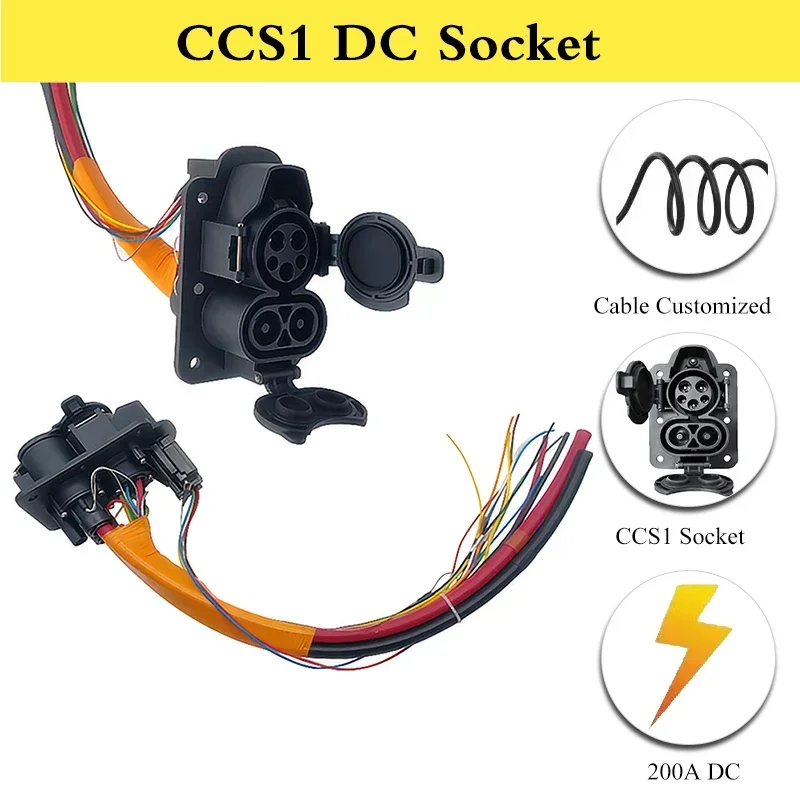 200A DC CCS1 Fast charging Socket Electric vehicle car EVSE charger Plug conector socket
200A DC CCS1 Fast charging Socket Electric vehicle car EVSE charger Plug conector socket
