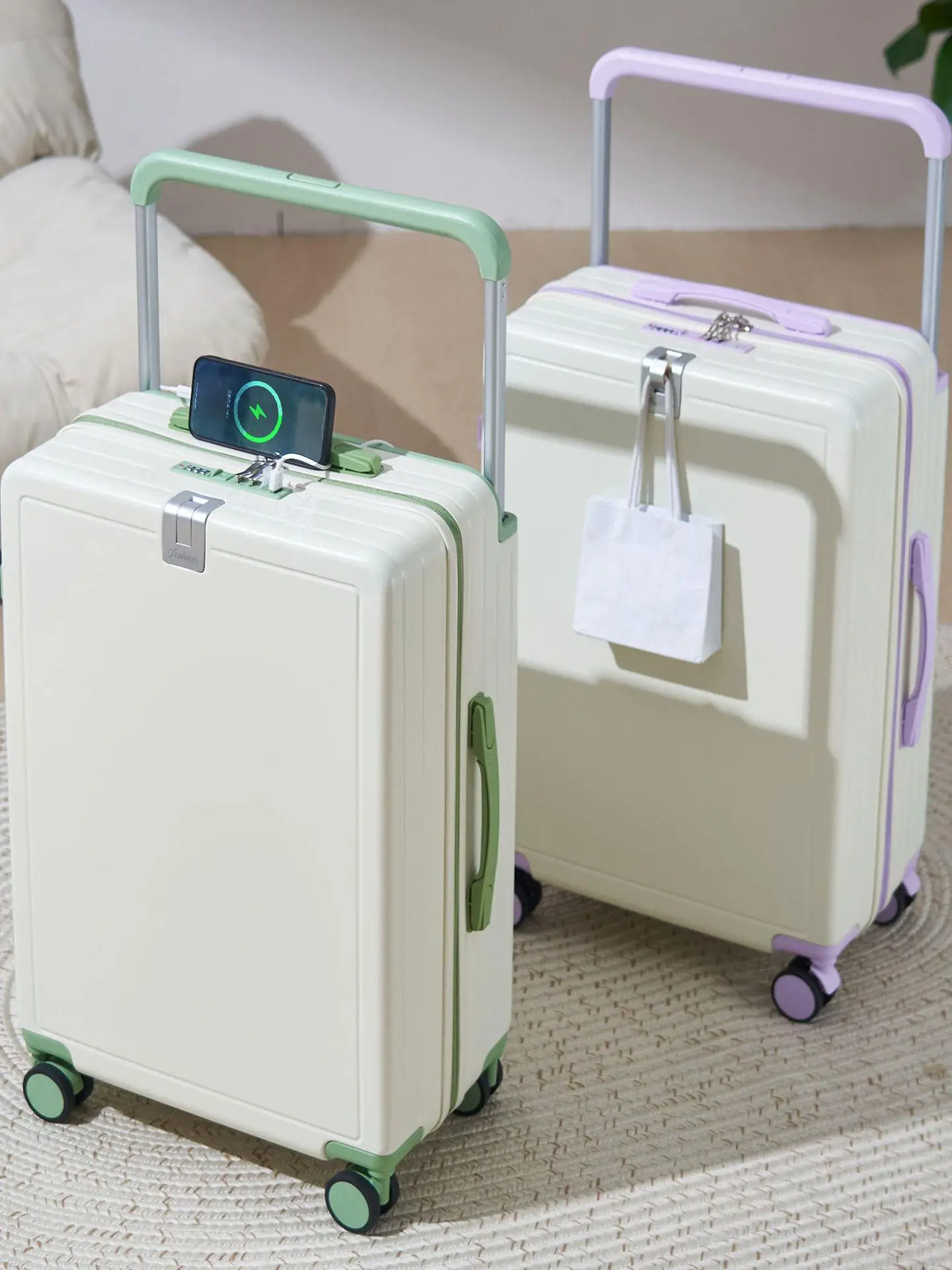 ex 20-24 Inch Lightweight Carry-On Suitcase Wide Pull Rod Travel Bag Large Capaci Silent Rolling Wheel Casual Travel
ex 20-24 Inch Lightweight Carry-On Suitcase Wide Pull Rod Travel Bag Large Capaci Silent Rolling Wheel Casual Travel