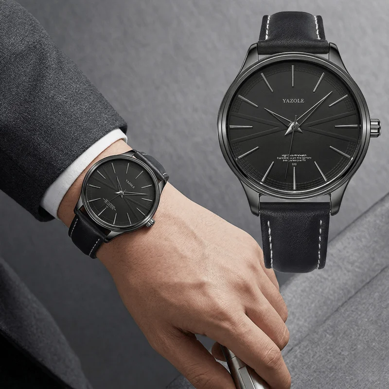 YAZOLE Men's Watches Minimalist Casual Leather Strap Quartz Wristwatches for Man Fashion Dress Male Clcok Gift relogio masculino
YAZOLE Men's Watches Minimalist Casual Leather Strap Quartz Wristwatches for Man Fashion Dress Male Clcok Gift relogio masculino