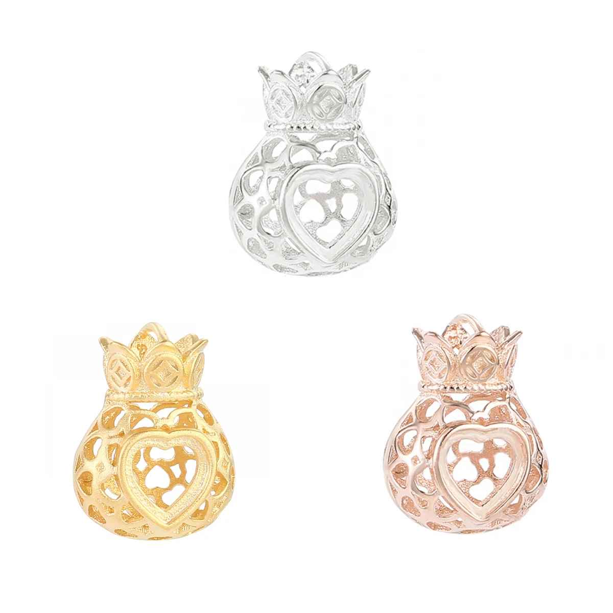 S925 Silver Hollow Money Bag Pendant Mountings fit 6mm Heart-shaped Jade/Turquoise DIY Handmade Charm Jewelry Making Gift
S925 Silver Hollow Money Bag Pendant Mountings fit 6mm Heart-shaped Jade/Turquoise DIY Handmade Charm Jewelry Making Gift