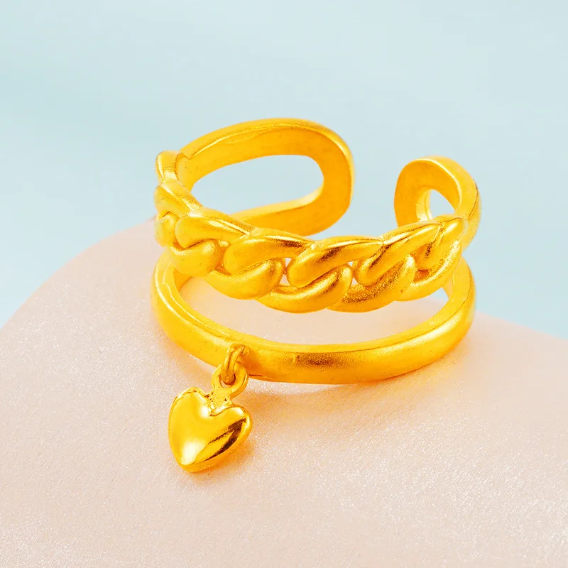Korean Fashion Twist Multilayer Heart Rings for Women Trendy Gold Color Wedding Engagement Jewelry Accessories Wholesale
Korean Fashion Twist Multilayer Heart Rings for Women Trendy Gold Color Wedding Engagement Jewelry Accessories Wholesale