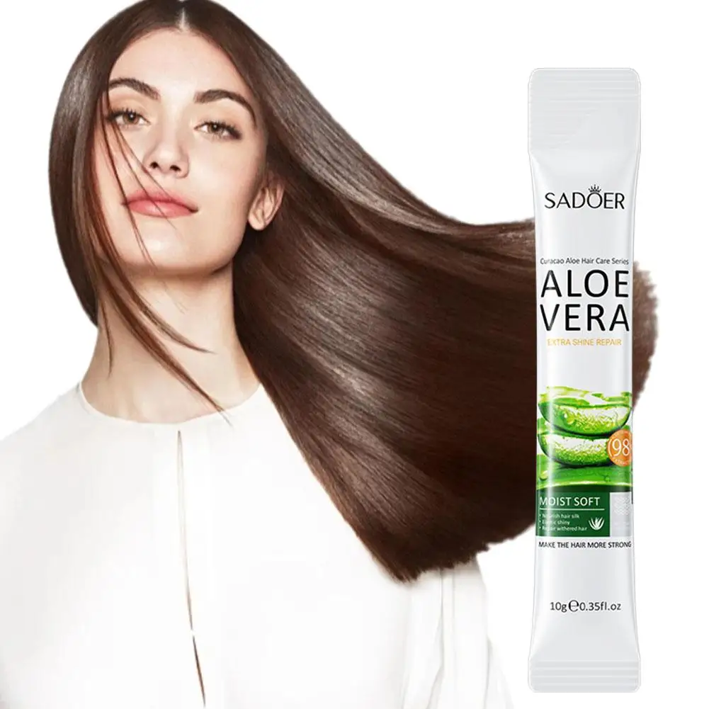 SADOER Волшебная маска для волос алоэ вера, 5 секунд, быстро восстанавливающая поврежденные волосы, гладкие, глубокие, блестящие, вьющиеся волосы, мягкие, питающие, прямые S9Z1
SADOER Волшебная маска для волос алоэ вера, 5 секунд, быстро восстанавливающая поврежденные волосы, гладкие, глубокие, блестящие, вьющиеся волосы, мягкие, питающие, прямые S9Z1