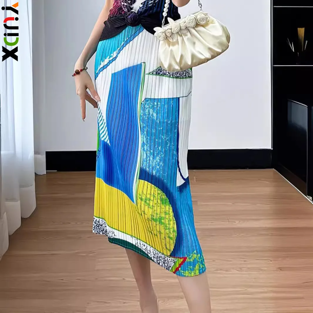 YUDX Pleated Skirt Women's 2024 Summer New Style High-waisted Temperament Slimming Slit Fashionable Mid-length Printed Skirt
YUDX Pleated Skirt Women's 2024 Summer New Style High-waisted Temperament Slimming Slit Fashionable Mid-length Printed Skirt