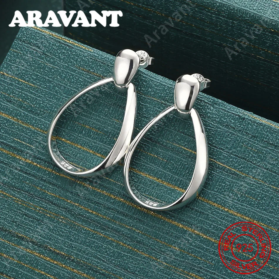 925 Sterling Silver Long U-Shaped Teardrop Earrings - Unique Gift For Women, Versatile For Events And Jewelry
925 Sterling Silver Long U-Shaped Teardrop Earrings - Unique Gift For Women, Versatile For Events And Jewelry
