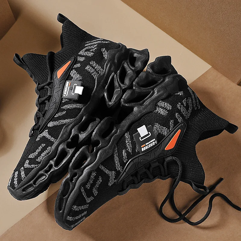 Мужская повседневная спортивная обувь, дышащие вязаные массивные кроссовки для молодых людей, крутая уличная спортивная обувь на толстой подошве
Мужская повседневная спортивная обувь, дышащие вязаные массивные кроссовки для молодых людей, крутая уличная спортивная обувь на толстой подошве