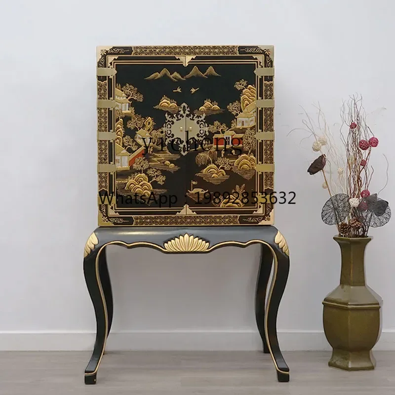 TQH new Chinese solid wood porch cabinet entry partition cabinet light luxury large capacity elm living room side cabinet
TQH new Chinese solid wood porch cabinet entry partition cabinet light luxury large capacity elm living room side cabinet