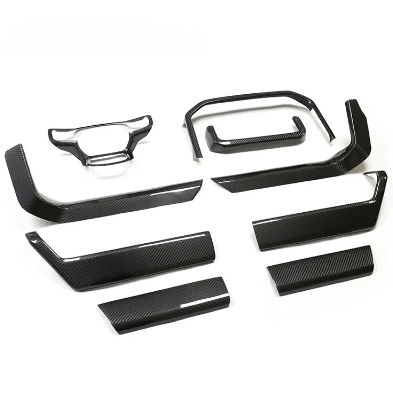 Dry carbon fiber interior central control, door panel trim
Dry carbon fiber interior central control, door panel trim
